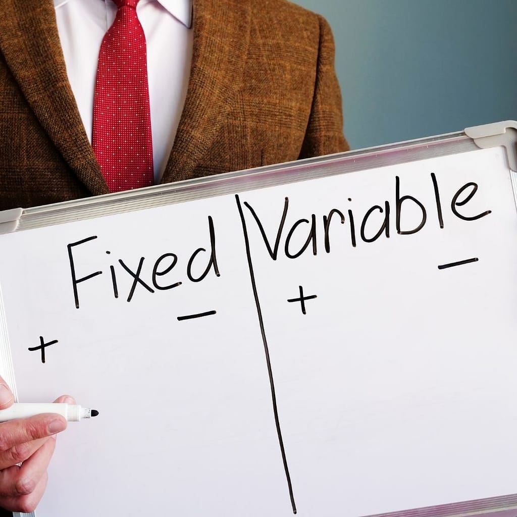 fixed rate or variable rate mortgage